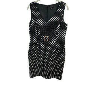 Tahari ASL Polka Dot Dress Size 10 EUC